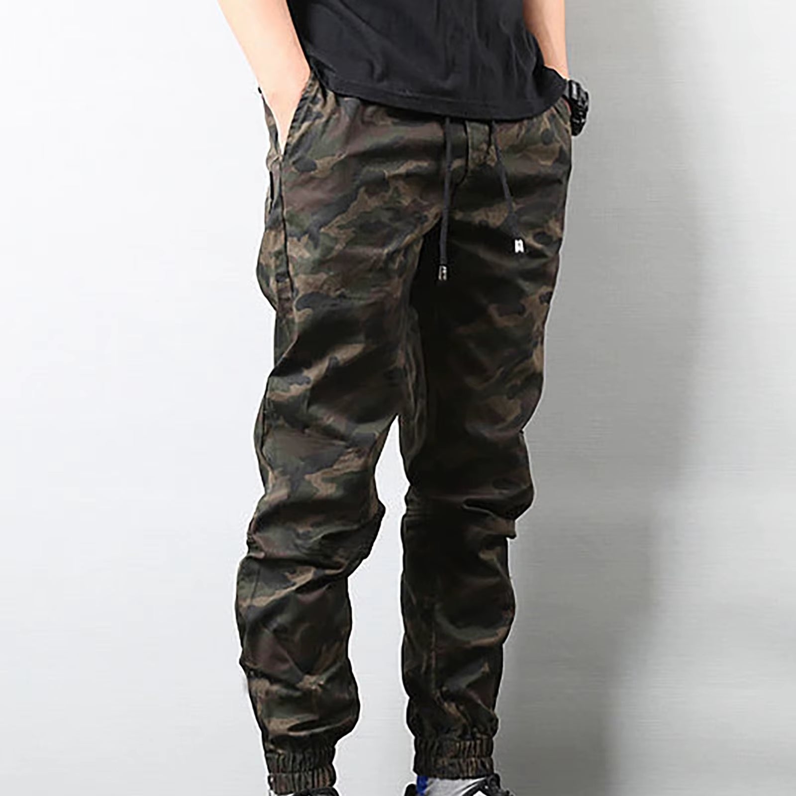 Camouflage Jogger Pants Streetwear Casual Trousers Men Cotton Joggers Sweatpants plus Size Straight Slacks Hombre Pants Male