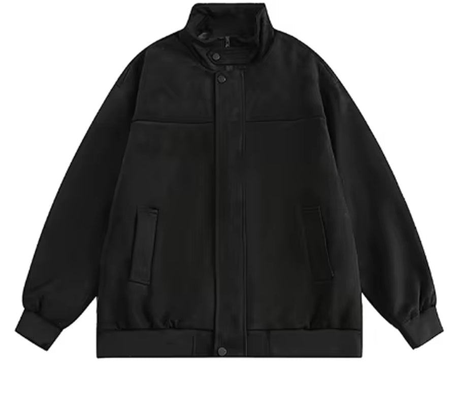 Autumn Varsity Jacket Long Sleeve Motorcycle Jacket Racing Baseball Jacket Women Y2K Printed Casual Loose Coat Single-Breasted