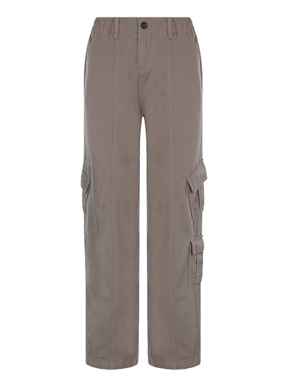 Fairycore Baggy Pants Women Cyber Y2K Jeans Big Pockets 90S Hippie Cargo Mom Trousers Loosesize Casual Wide Leg Denim Jogger