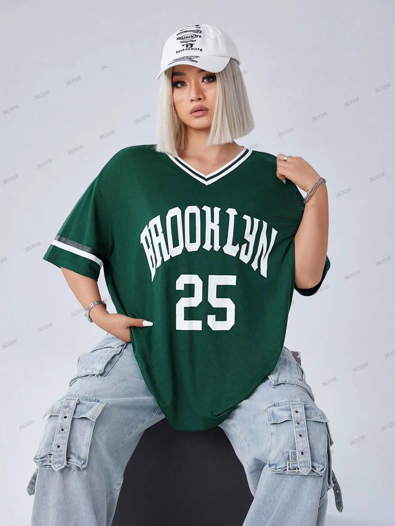 Brooklyn 25 Print Tshirt Women'S Summer Sport Breathable Tshirt Fashion Oversize Casual Football Jersey Streetwear Sportwear Top