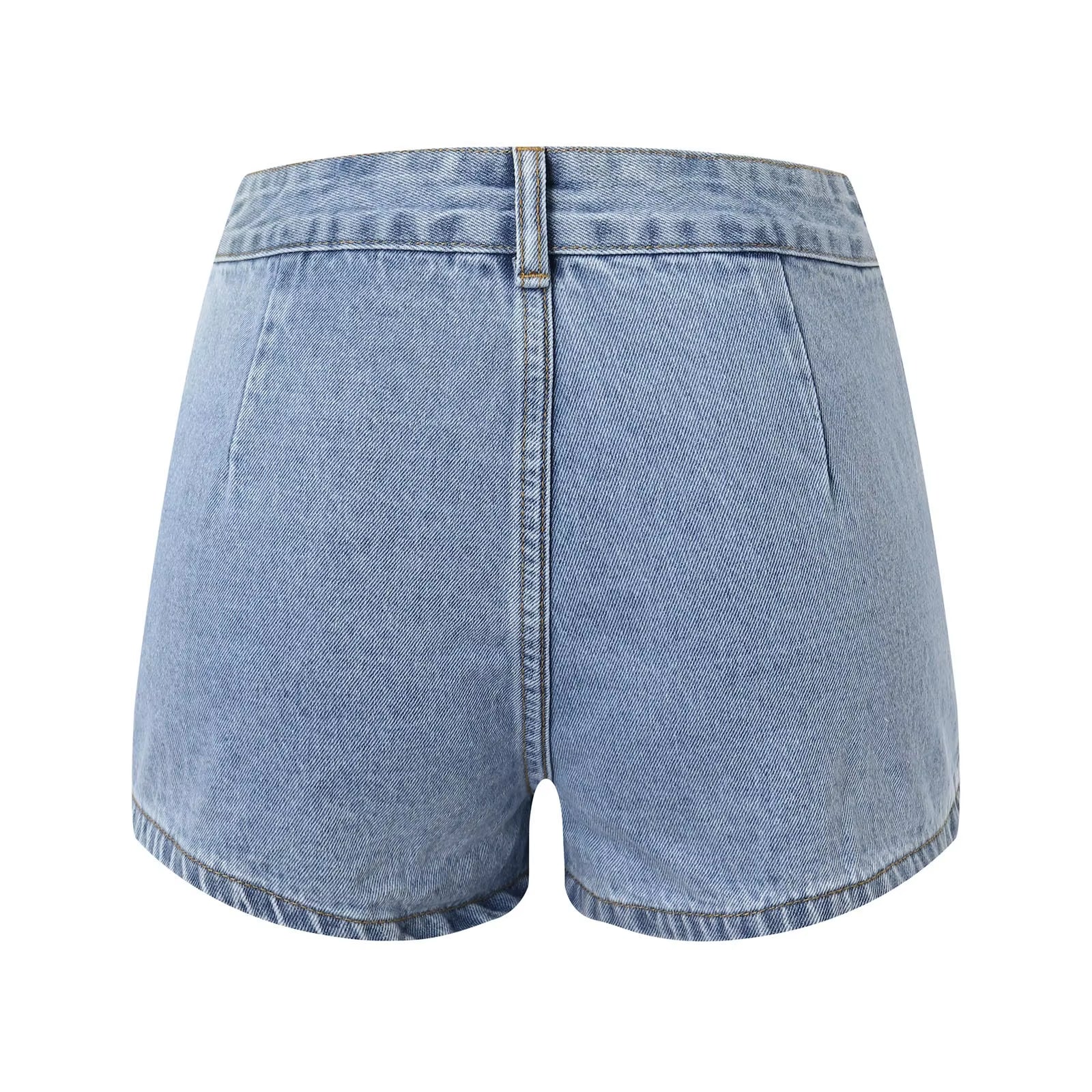 Summer Women'S Fashion Short Denim Skirt Pants Nailing Beads Skinny Cargo Jeans Shorts for Women Beach Outfits 2023 Trousers