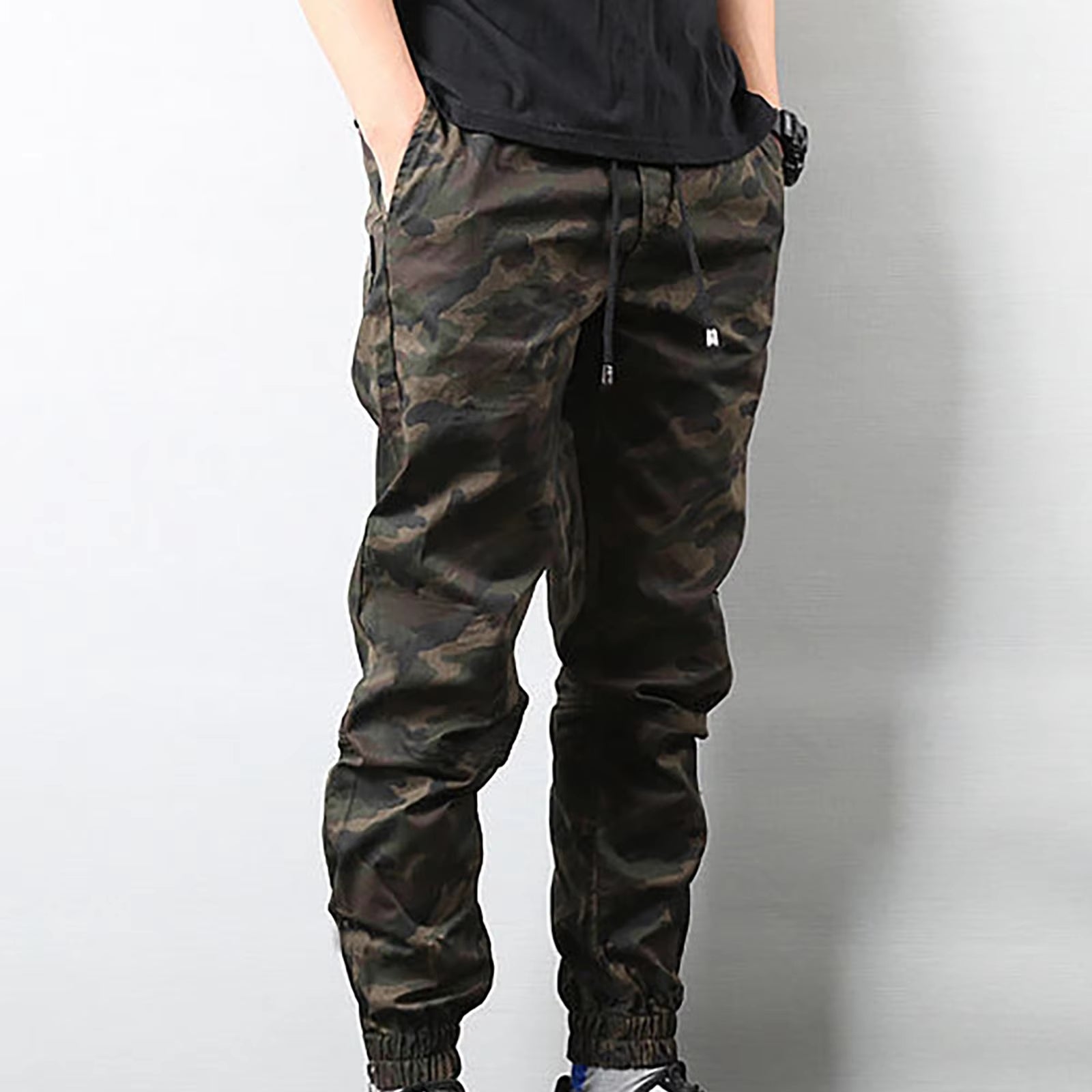 Camouflage Jogger Pants Streetwear Casual Trousers Men Cotton Joggers Sweatpants plus Size Straight Slacks Hombre Pants Male