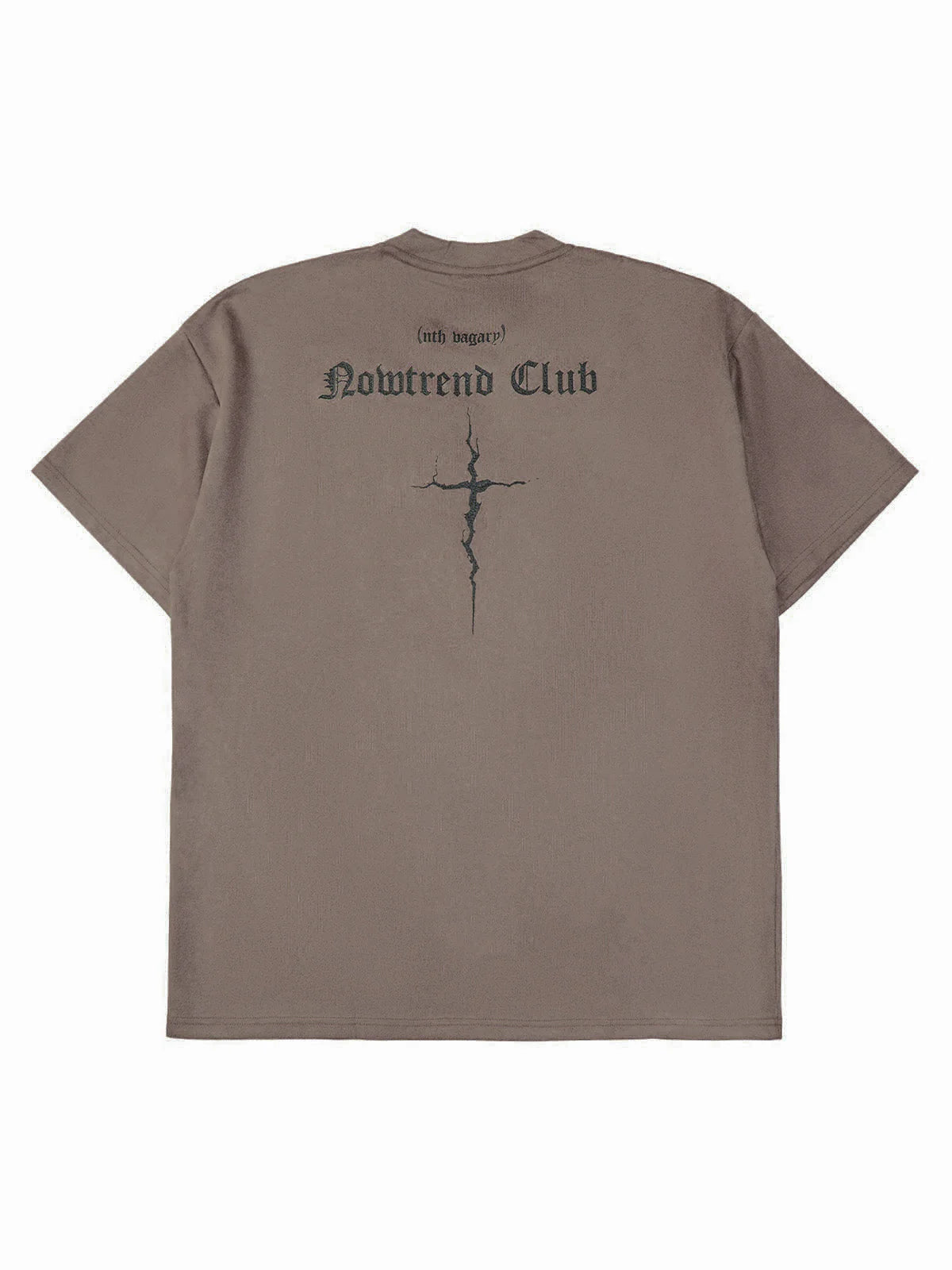 Thesupermade Suede Gothic Font Street Rap T-Shirt
